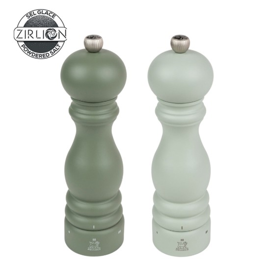 Set aus 2 Salz- und Pfefferkornmühlen, 20 cm, "Paris u'Select Z", Fern&Sage – Peugeot