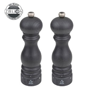 Set of 2 salt and peppercorn grinders, 20 cm, "Paris u'Select Z", Graphite - Peugeot