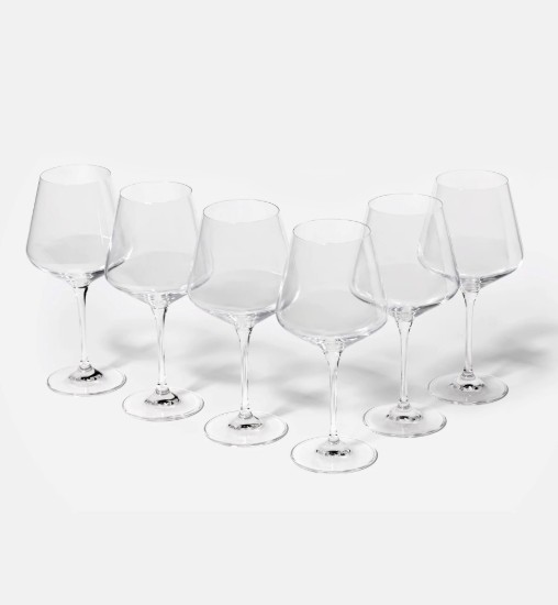 Set od 6 čaša za vino Chardonnay, izrađenih od kristalnog stakla, 460 ml, "Avant-Garde" - Krosno