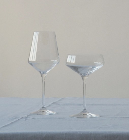 Sæt med 6 hvidvinsglas, krystalglas, 450 ml, "Avant-Garde" - Krosno