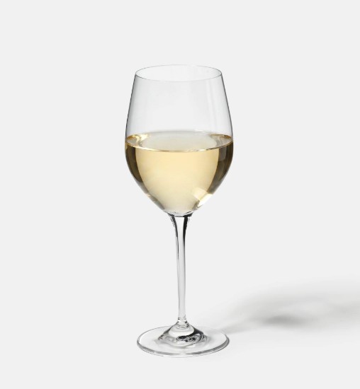 6 baltvīna glāžu komplekts, izgatavots no kristāliska stikla, 370 ml, HARMONY - Krosno