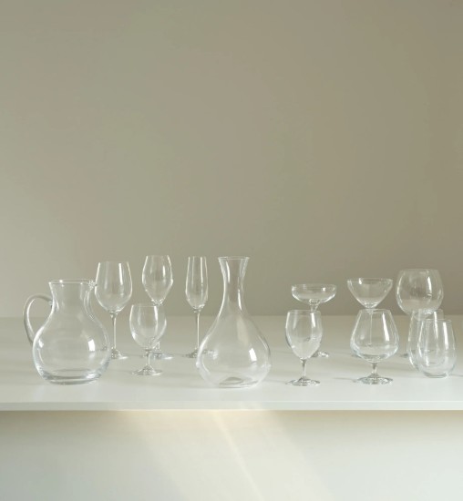 6 baltvīna glāžu komplekts, izgatavots no kristāliska stikla, 370 ml, HARMONY - Krosno