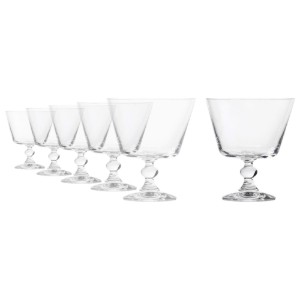 6 ledų puodelių rinkinys, kristalinis stiklas, "Krista", 380 ml - Krosno