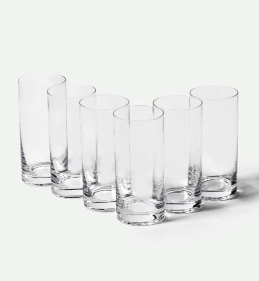 Komplektā 6 "long drink" glāzes, 300 ml - Krosno