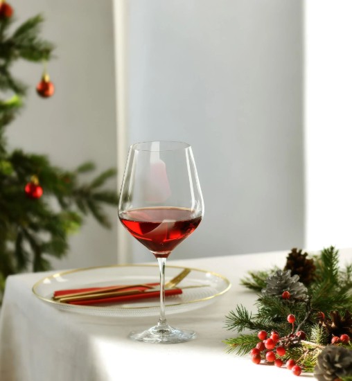 6 Burgundijas vīna glāžu komplekts, "Splendor", 860 ml - Krosno