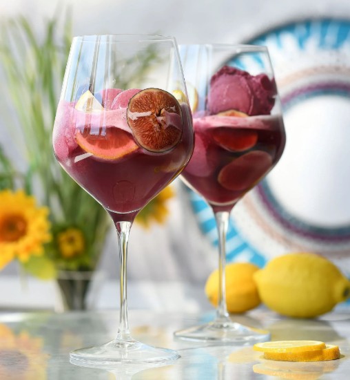 6 Burgundijas vīna glāžu komplekts, "Splendor", 860 ml - Krosno
