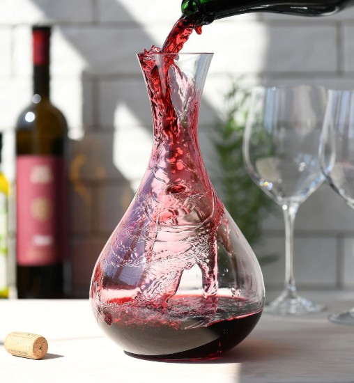 Vīna karafe no kristāla stikla, 1,8L, "Harmony" - Krosno