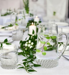Carafe, crystal glass, 1L, "Fjord" - Krosno