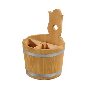 Besteckständer, mit 3 Fächern, 14 cm, Kiefernholz - Kesper