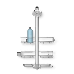 Regulowany uchwyt XL do kabiny prysznicowej, anodowane aluminium/stal nierdzewna - simplehuman