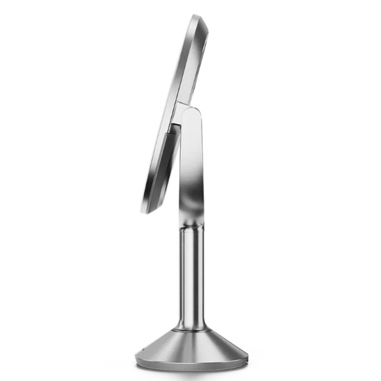 Ogledalo za šminkanje sa senzorom, 23 cm, "Trio", Brushed Stainless Steel - simplehuman