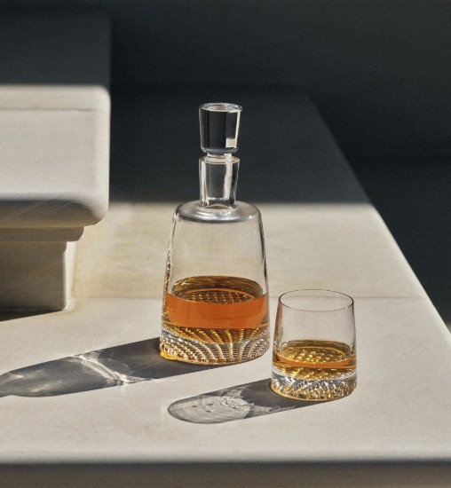 Set mit 6 Whiskygläsern, kristallines Glas, 370 ml, "Fjord" - Krosno