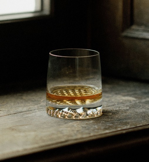 Set mit 6 Whiskygläsern, kristallines Glas, 370 ml, "Fjord" - Krosno
