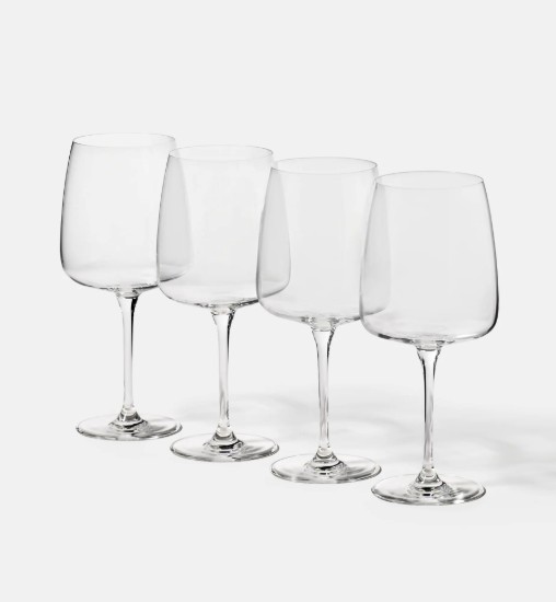4er Set Weingläser, Kristallglas, 650 ml, "Modern" - Krosno