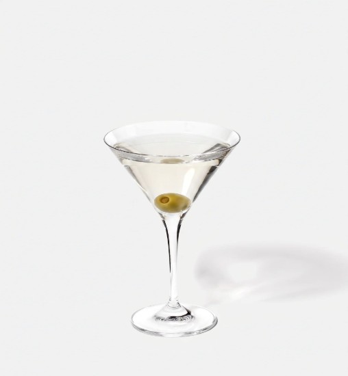 Set of 6 Martini glasses, crystalline glass, 240 ml, "Avant-Garde" - Krosno