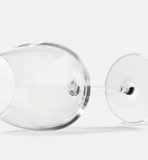 Set aus 6 Weißweingläsern, hergestellt aus kristallinem Glas, 530 ml, "DIVINE" – Krosno