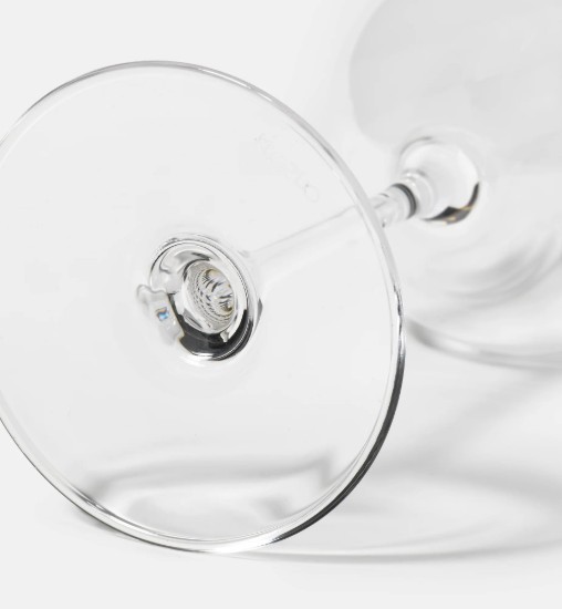 Set aus 6 Weißweingläsern, hergestellt aus kristallinem Glas, 530 ml, "DIVINE" – Krosno