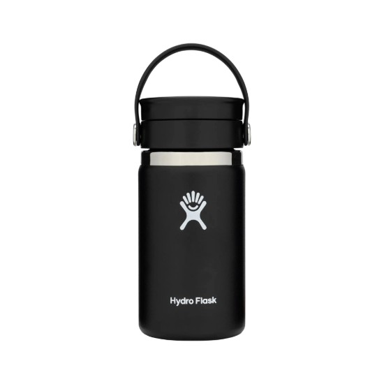 Stainless steel thermal insulating bottle, 355ml, "Wide Sip", Black - Hydro Flask