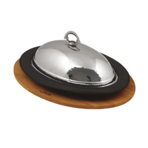 Ensemble de plateau de service et plateau ovale, 32 x 23 cm, LAVA