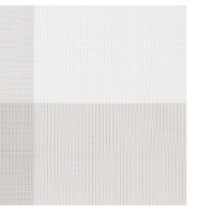 Sæt med 4 bordmåtter, 45 × 30 cm, hvid/grå