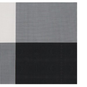 Komplekt 4 lauamatti, must ja valge, 45 × 30 cm
