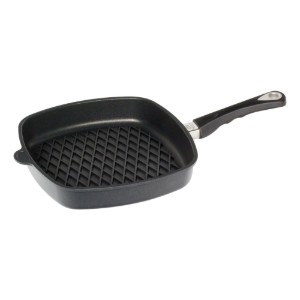Grillpanna, fyrkantig, aluminium, 28 x 28 cm, induktion - AMT Gastroguss