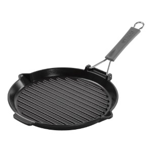 Gusseiserne Grillpfanne, 27 cm, Black - Staub