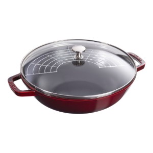 Wokpfanne, Gusseisen, 30cm, Grenadine - Staub