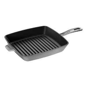 Vierkante grillpan, gietijzer, 26 cm, Graphite Grey - Staub