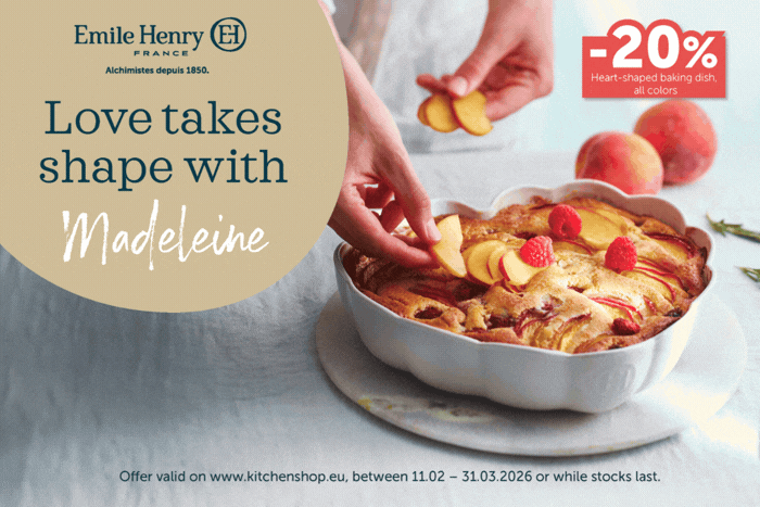 Heart shaped baking dish